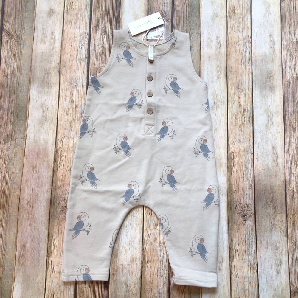 NWT Rylee + Cru Parrot Terry Jumpsuit